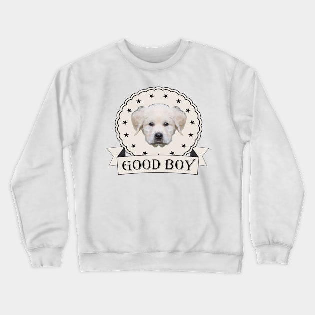 Dog good boy cute Crewneck Sweatshirt by Jackys Design Room